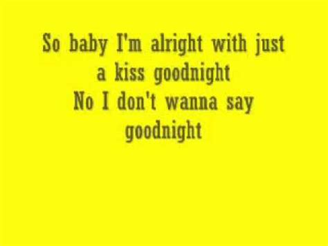 kiss goodnight lyrics